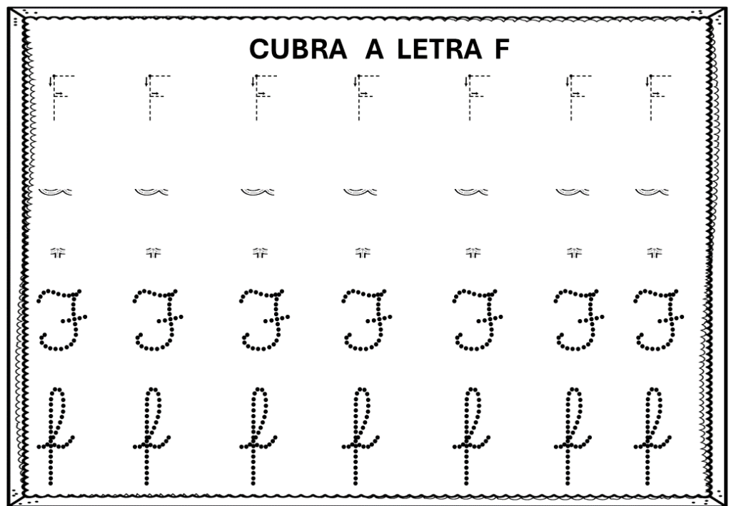 % Atividades letra F 2024
