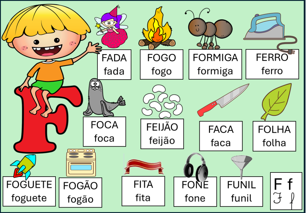 atividade letra f 2024
