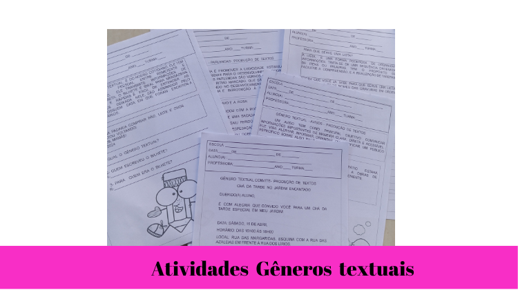 atividades gêneros textuais