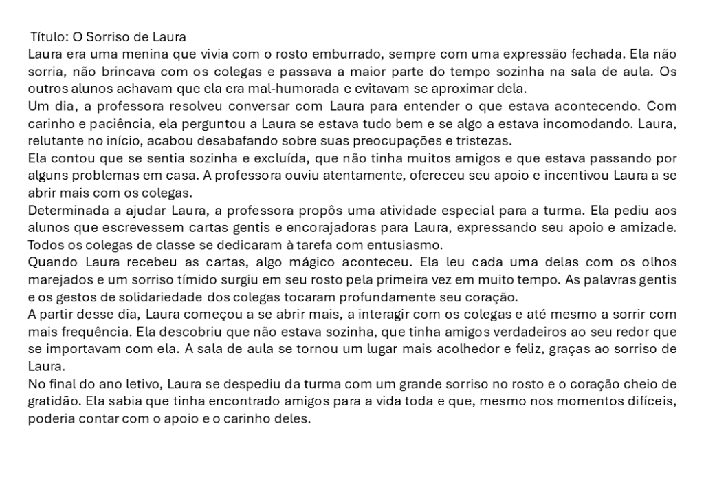 % Atividades com a Letra T 2024