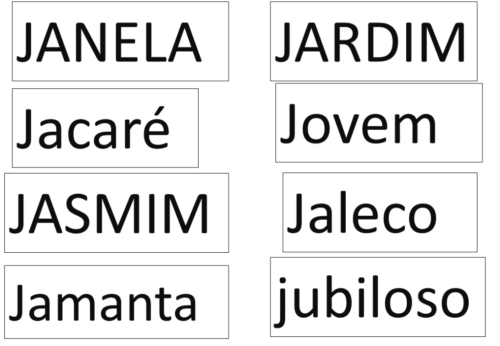 % letra J Planejamento letra J 2024