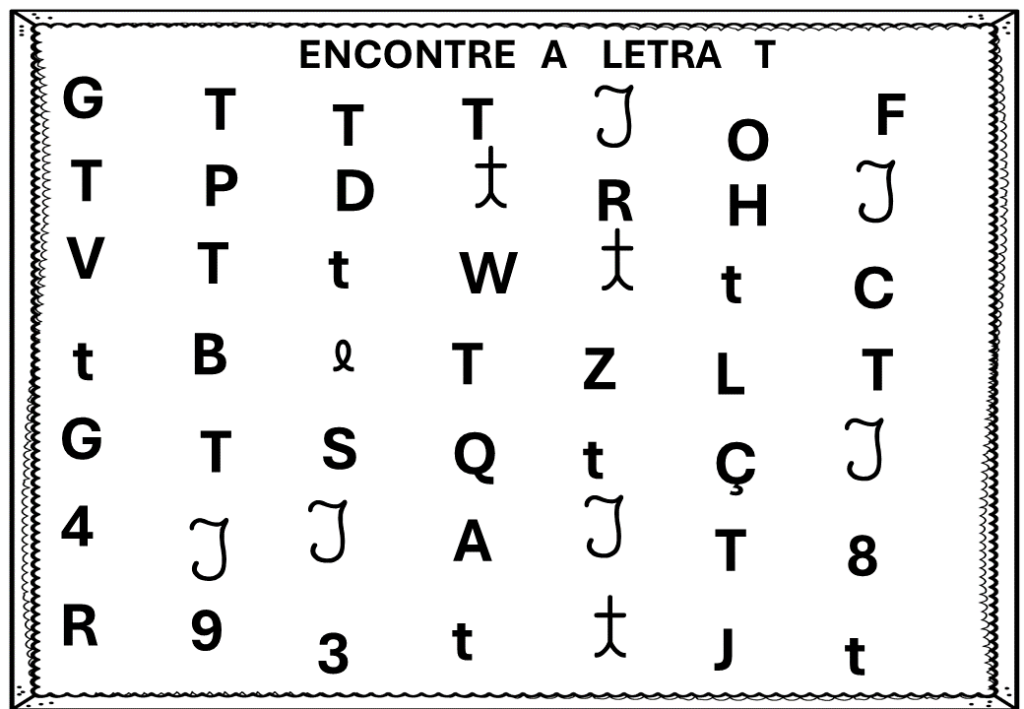 % Atividades com a Letra T 2024