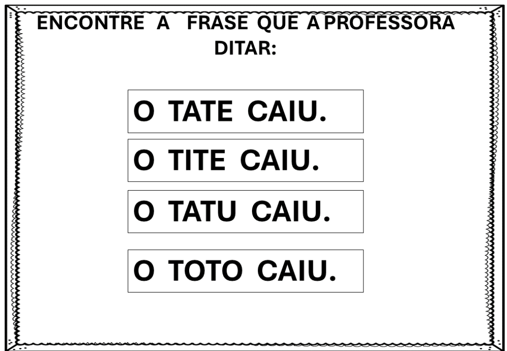 % Atividades com a Letra T 2024