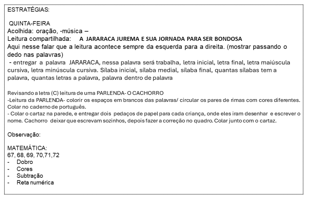 % letra J Planejamento letra J 2024