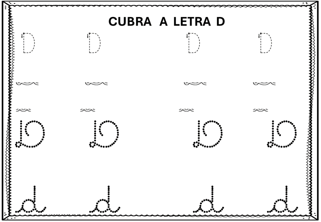 % Letra D Atividades letra D 2024