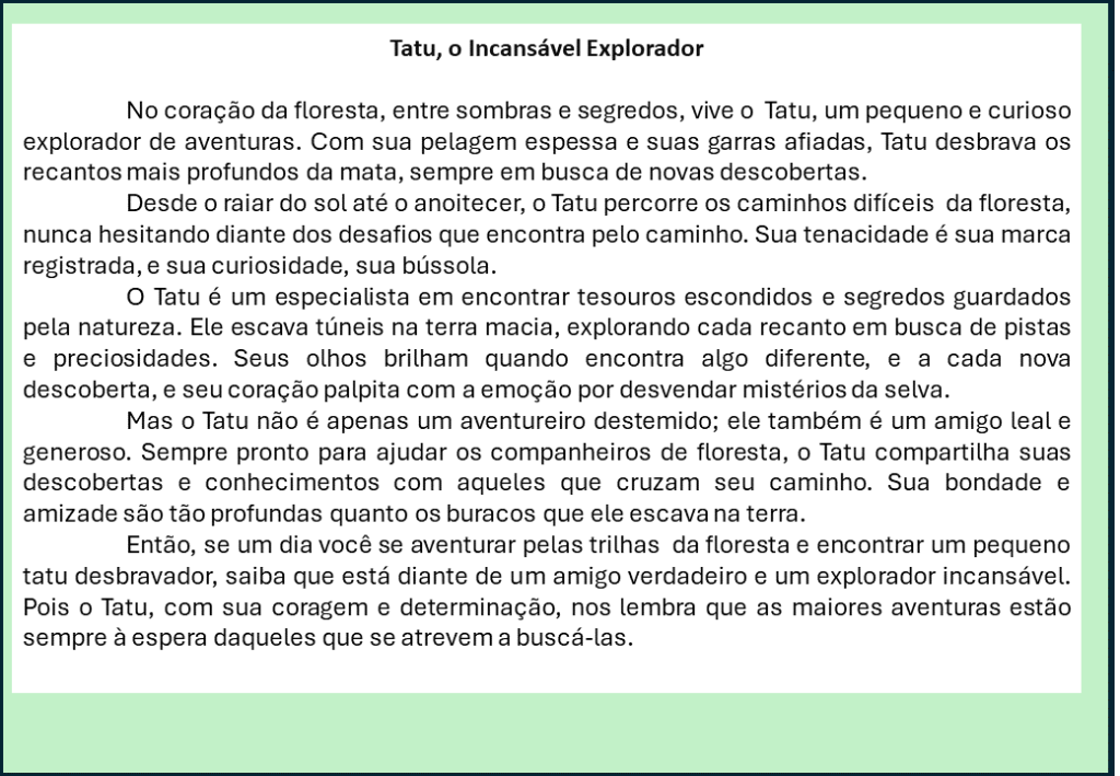 % Atividades com a Letra T 2024
