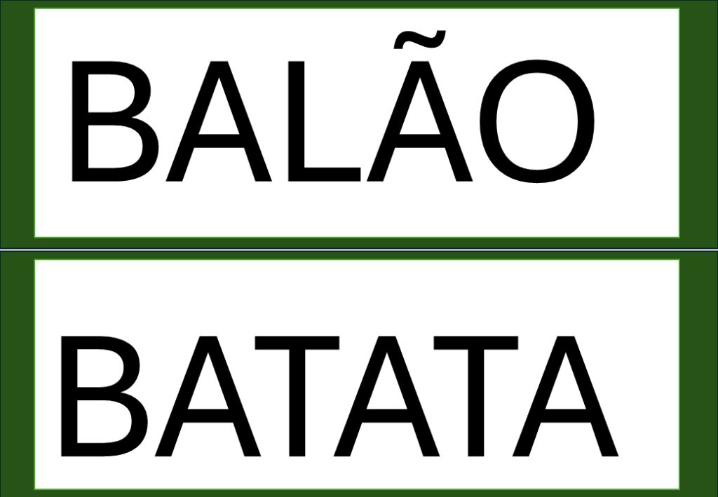 % Palavras com F e V 2024