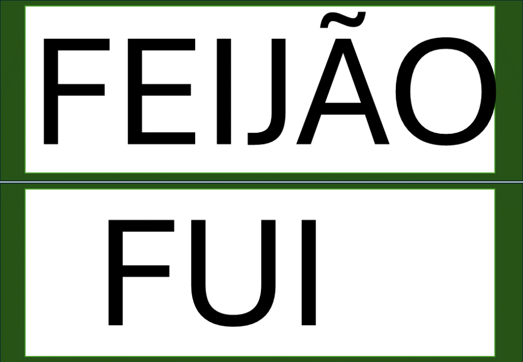 % Palavras com F e V 2024