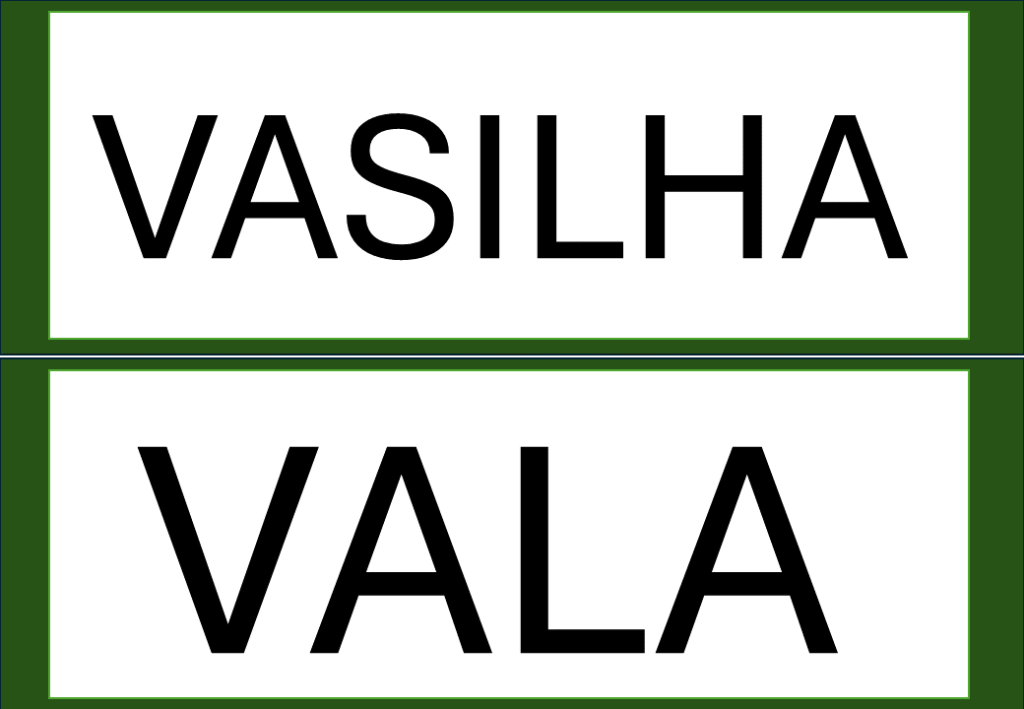 % Palavras com F e V 2024