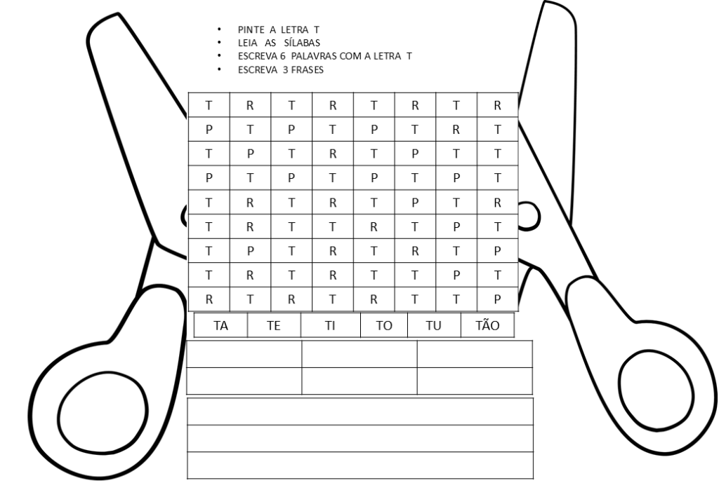 % Atividades de escrita, palavras e frases 1