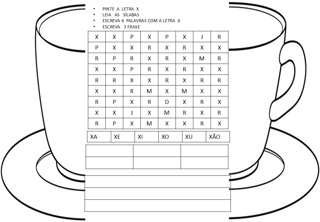 % Atividades de escrita, palavras e frases 1