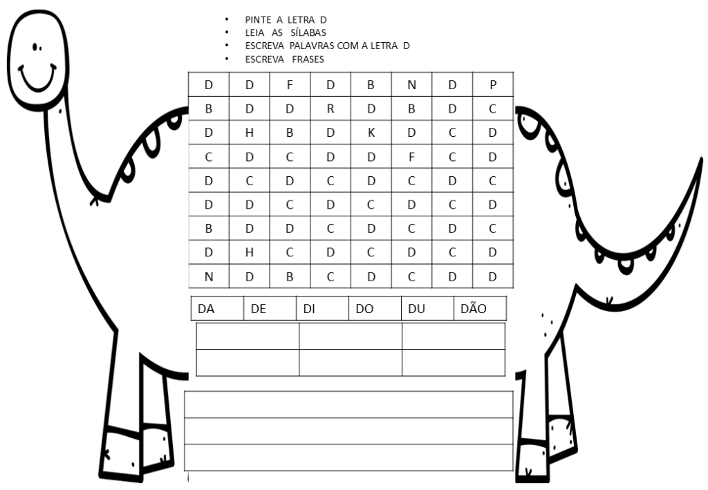 % Atividades de escrita, palavras e frases 1