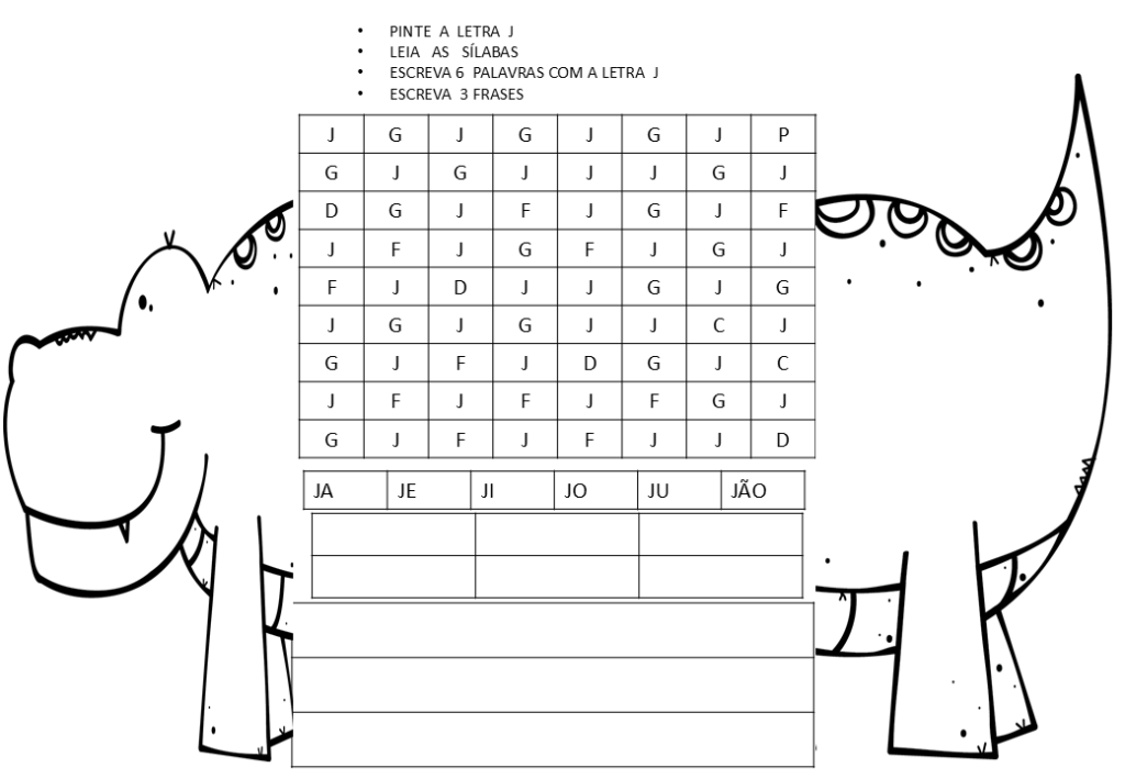 % Atividades de escrita, palavras e frases 1