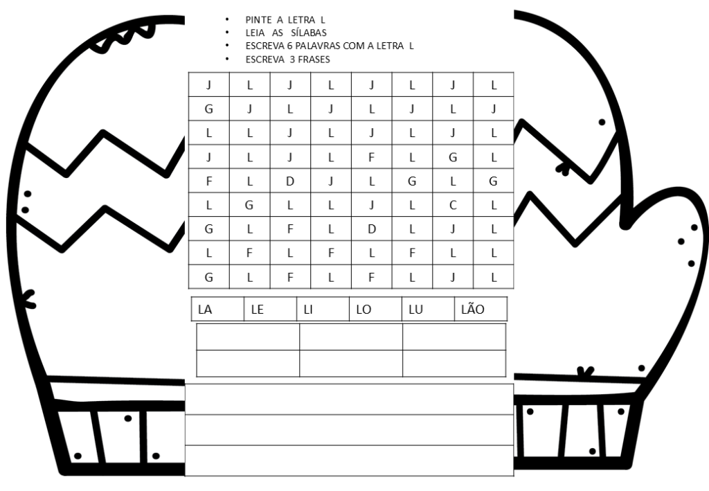 % Atividades de escrita, palavras e frases 1